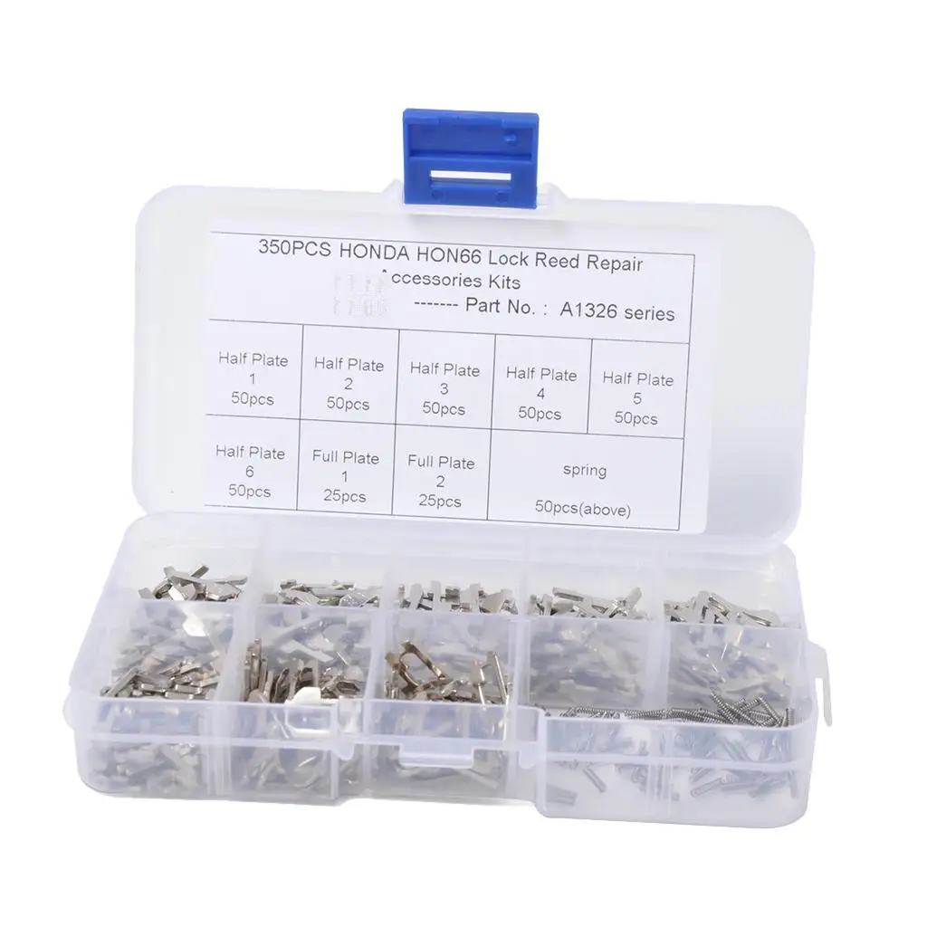 350Pieces Car Locking Reed Plate Set With Plastic Box for #2