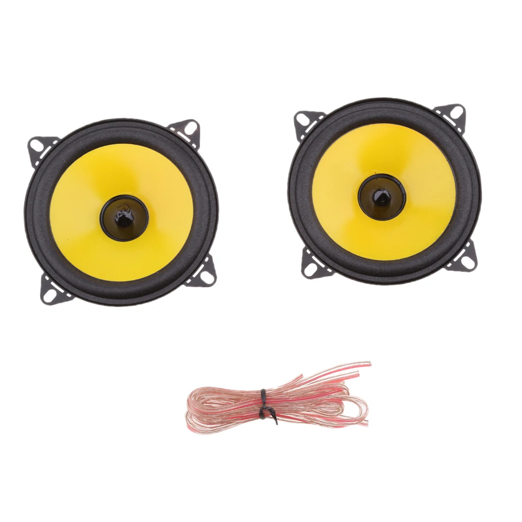 2 Pieces 60 Watts 4`` 2-Way Coaxial Car Audio Speakers Kits for Car SUV