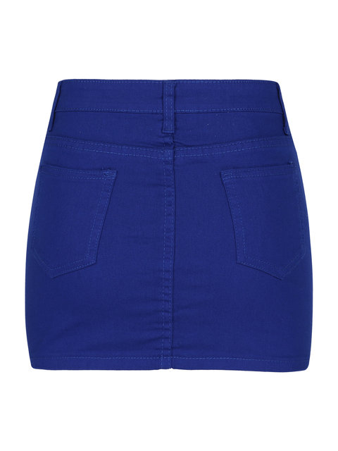 XXL Zipper Denim Mini Skirt - OBSOLETES DO NOT TOUCH