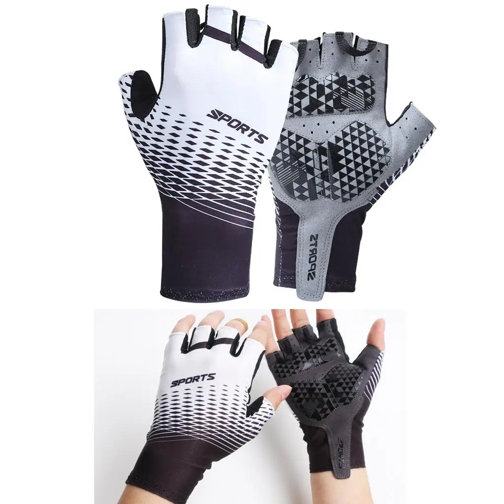 Summer Half Finger Cycling Gloves Sports Accessories Motorcycle Shockproof Light Weight Breathable Anti-Slip Mountain Gloves