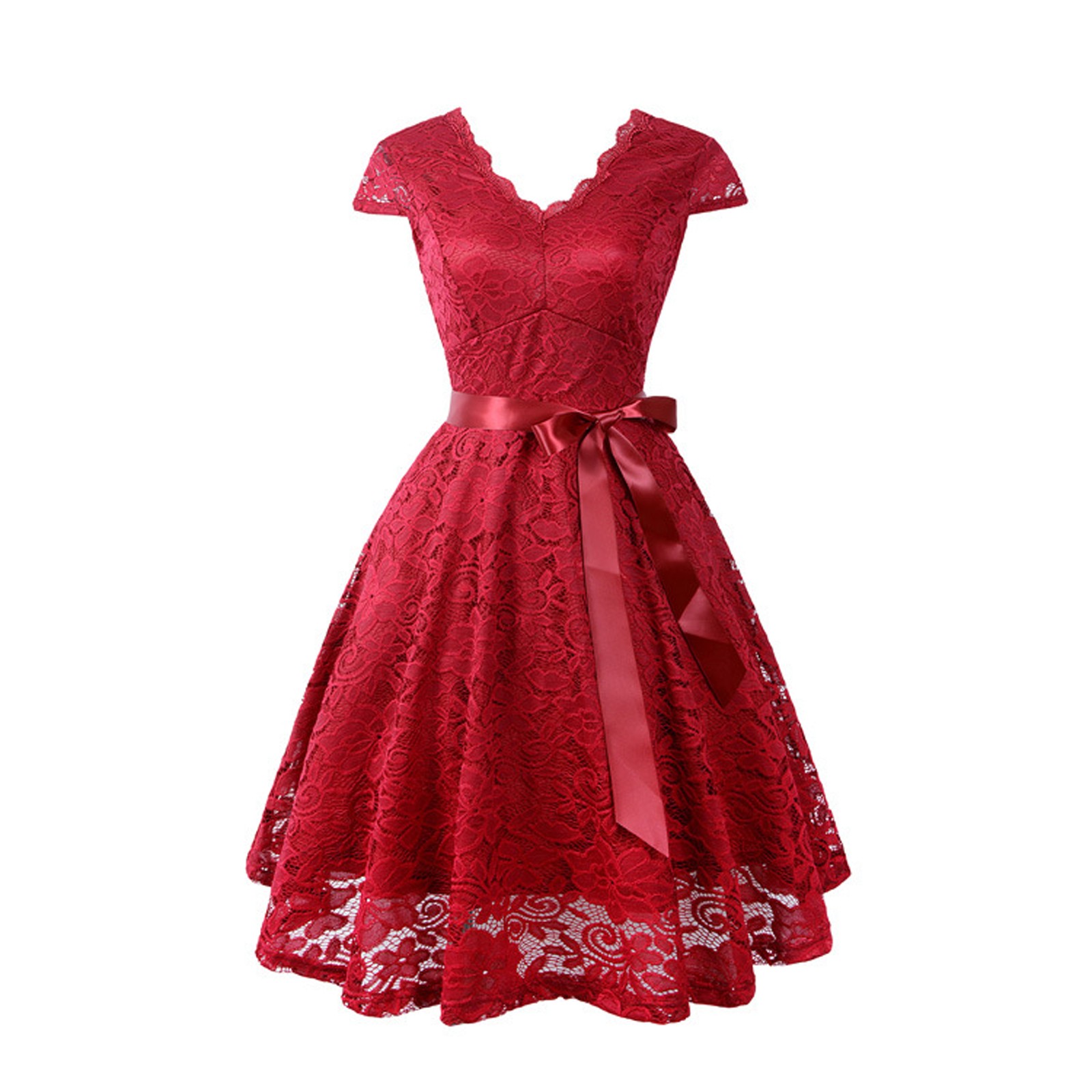 sexy laço sem mangas pescoço swing vestido de festa rockabilly vintage robe elegante casamento convidados vestidos retro gótico jurken