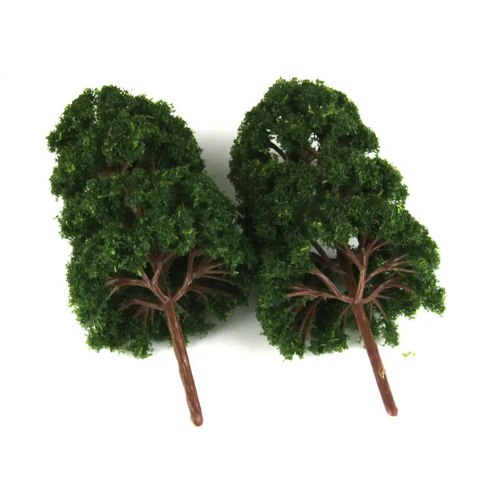 10pcs Cedar Model Trees Forest Greenery Plants 1:75  Building  Miniature Landscape Wargame Scenery Supplies