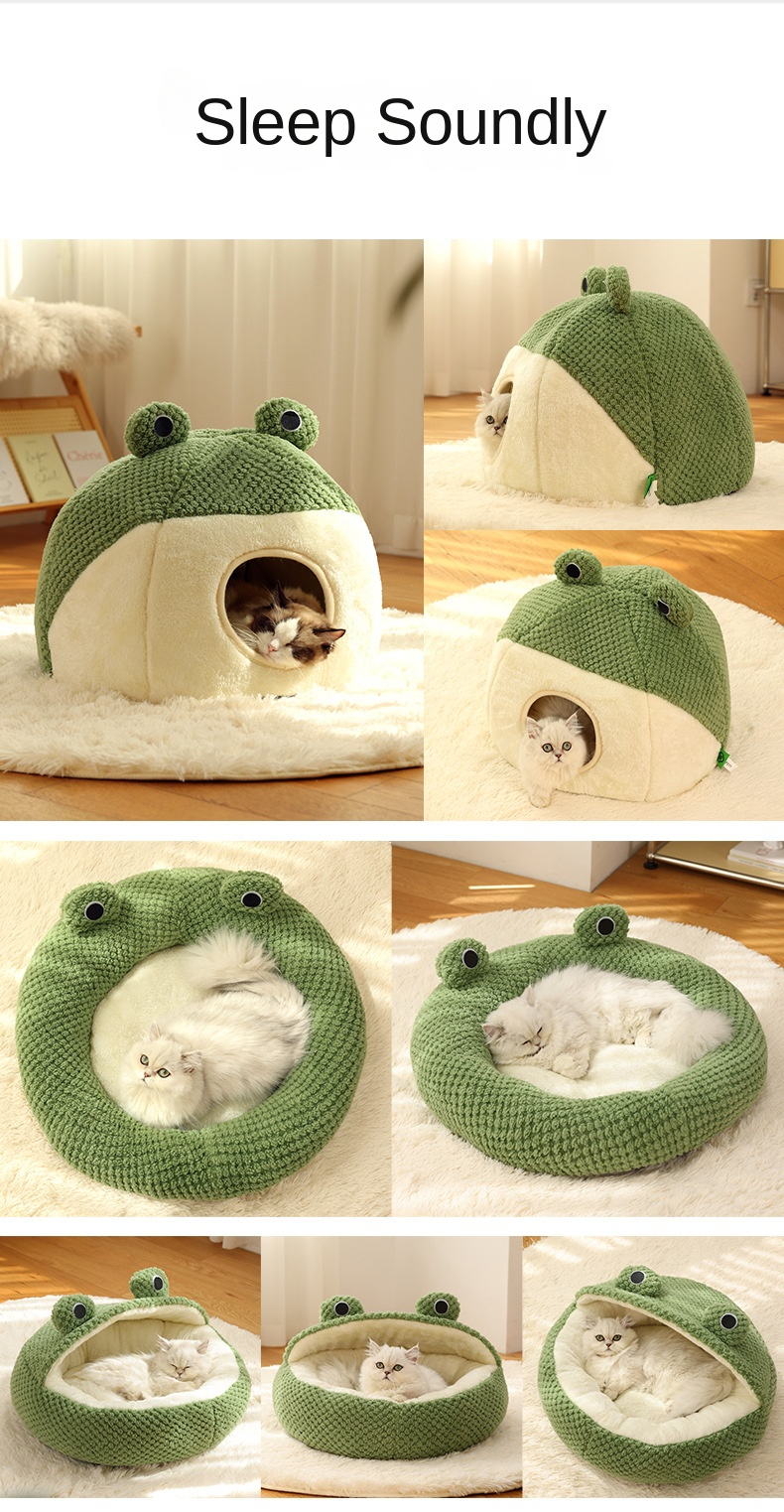 Title 9, Plush Green Warming Detachable Semi-enclosed Pe...