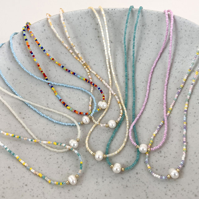 Coin Pearl, Freshwater Pearl, Czech Crystal, and Seed Bead hot Long Strand Beaded Bridal Necklace