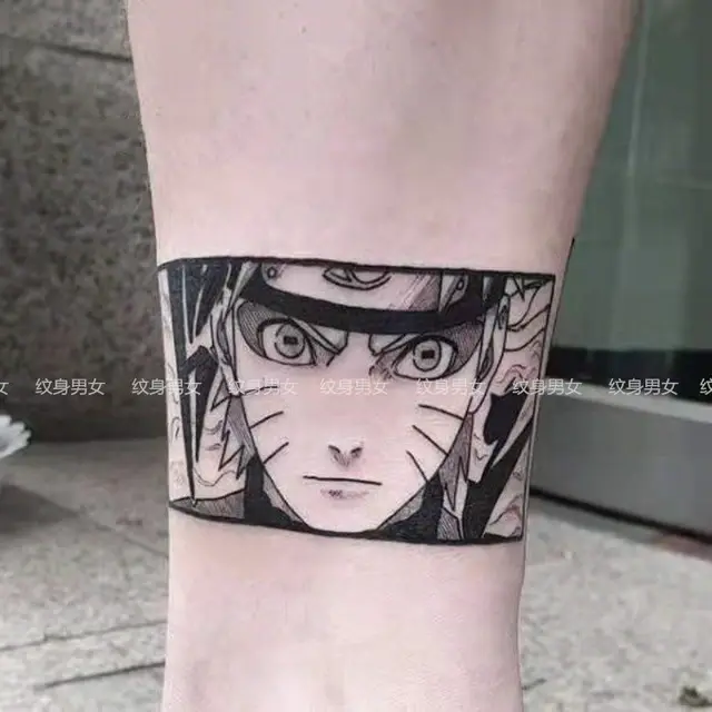 Impermeável bidimensional Naruto Uzumaki tatuagem adesivos, de longa  duração, quadrinhos japoneses, Kakashi Gaara, masculino e feminino -  AliExpress