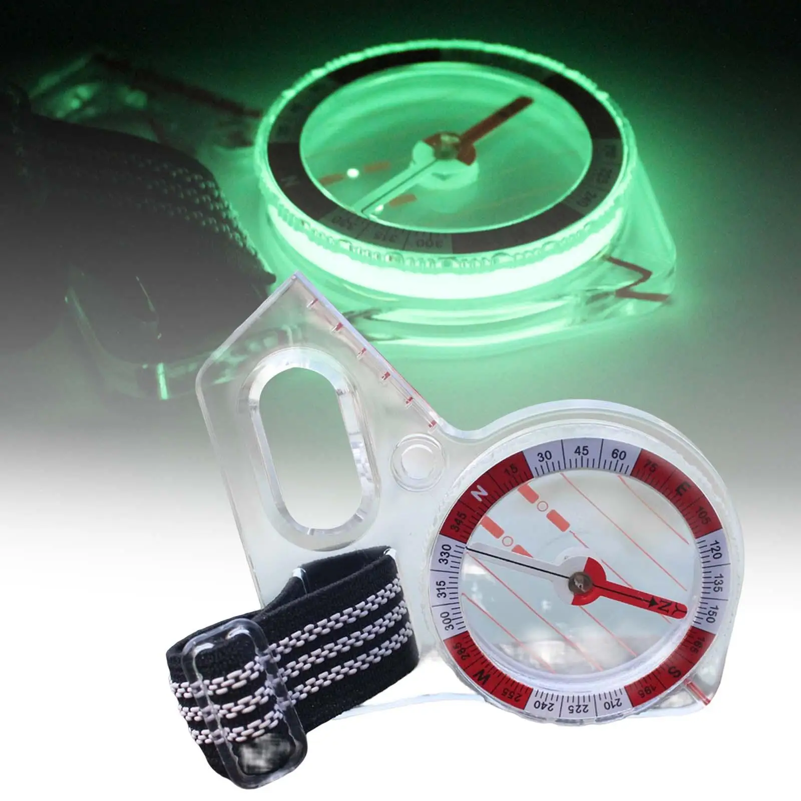Orienteering Compass with Luminous Point Navigation Professional Portable