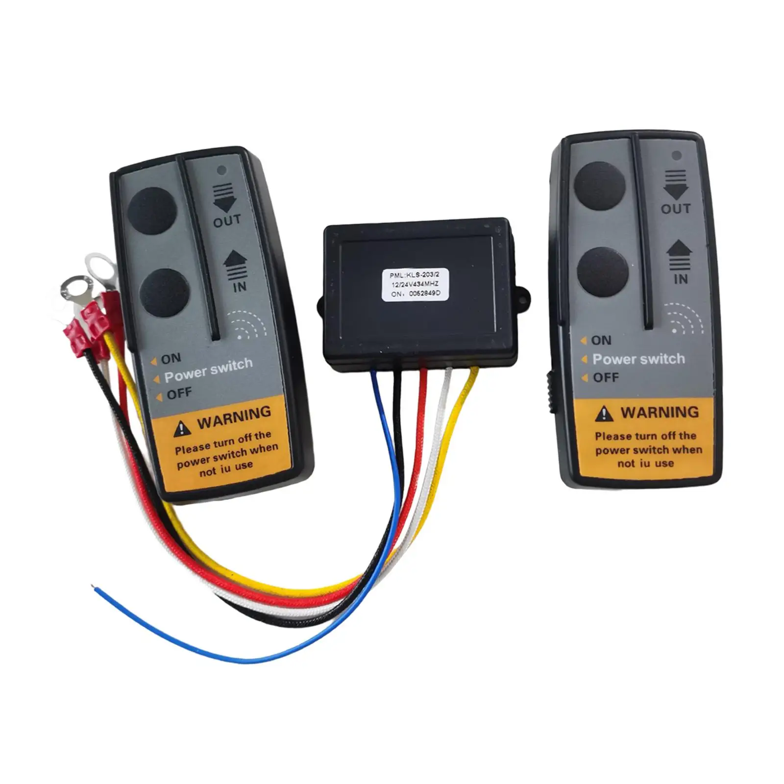 Wireless Winch Remote Control Kit Easy to Install 72W with Indicator Light Recovery Wireless Winch Remote Control for