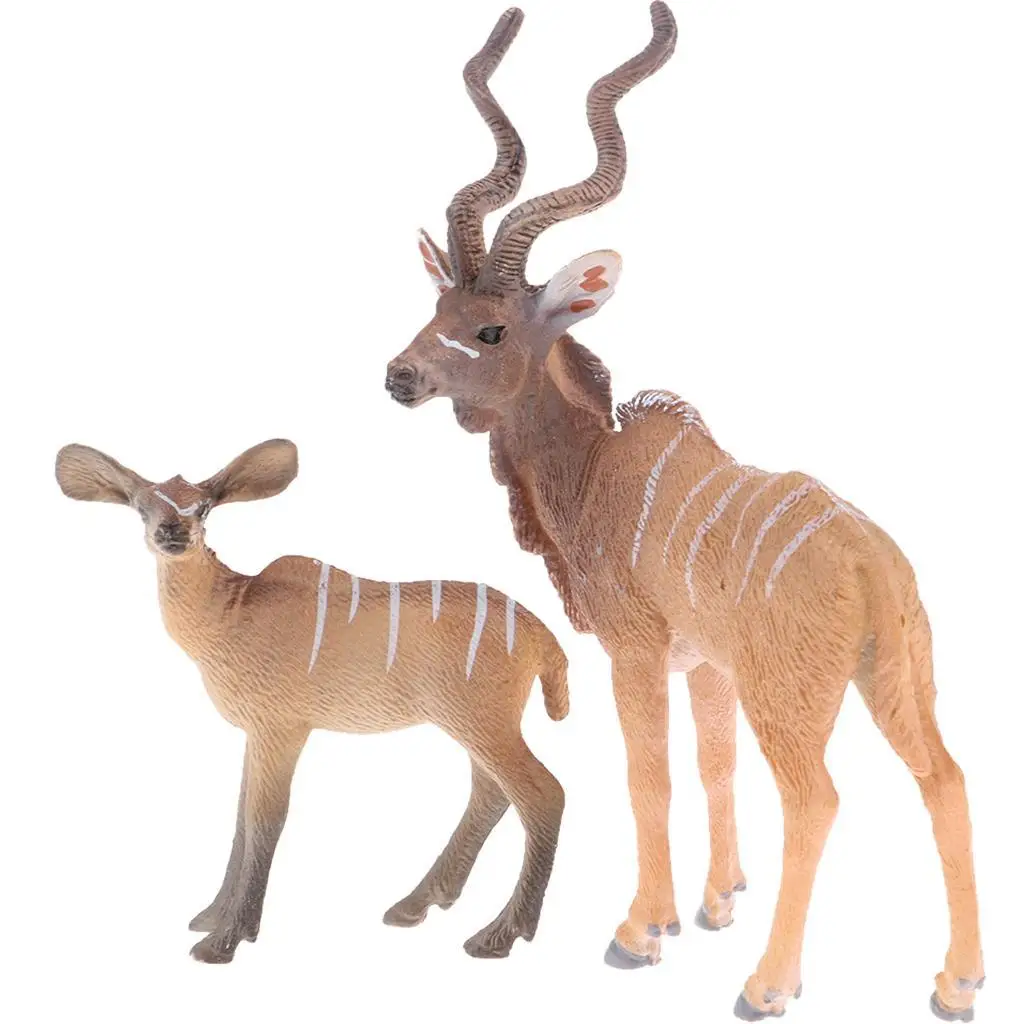 Wildlife Antelope and Babies ?  Hand Painted Toy Figurine Model ?  and  Materials ? for Ages 3 and Up