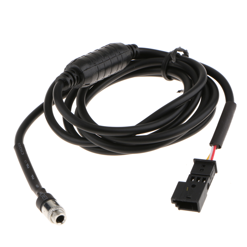 Car 3.5MM Female AUX Audio Adapter Cable for BMW E39 E53 X5 IPod MP3