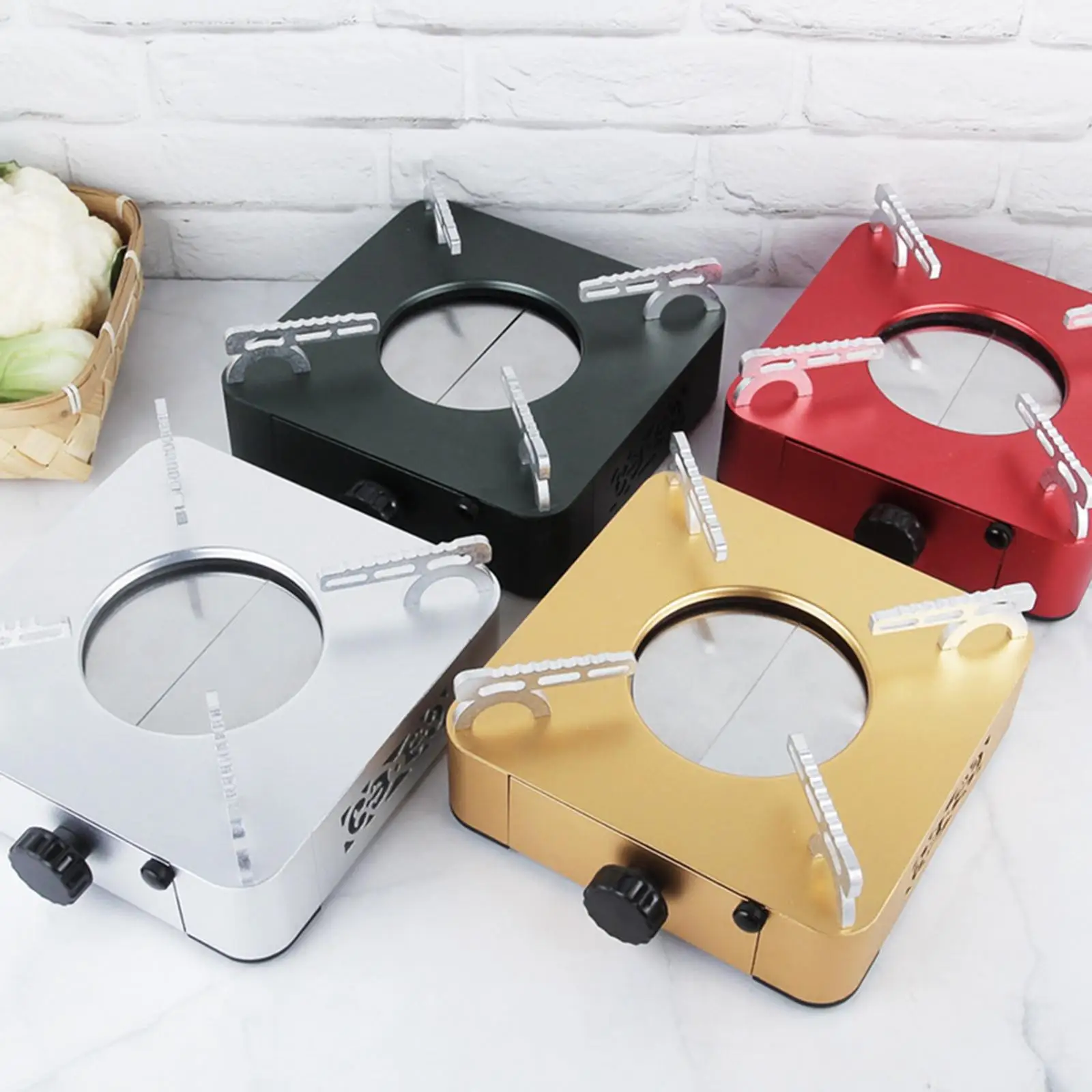 Portable Alcohol Stove Lightweight for Outdoor Camping BBQ Cooking Picnic Hiking