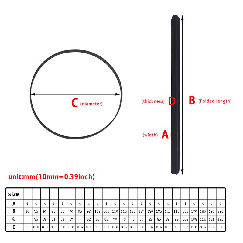 Title 6, Replacement Turntable Belt Rubber Flat Belt fo...