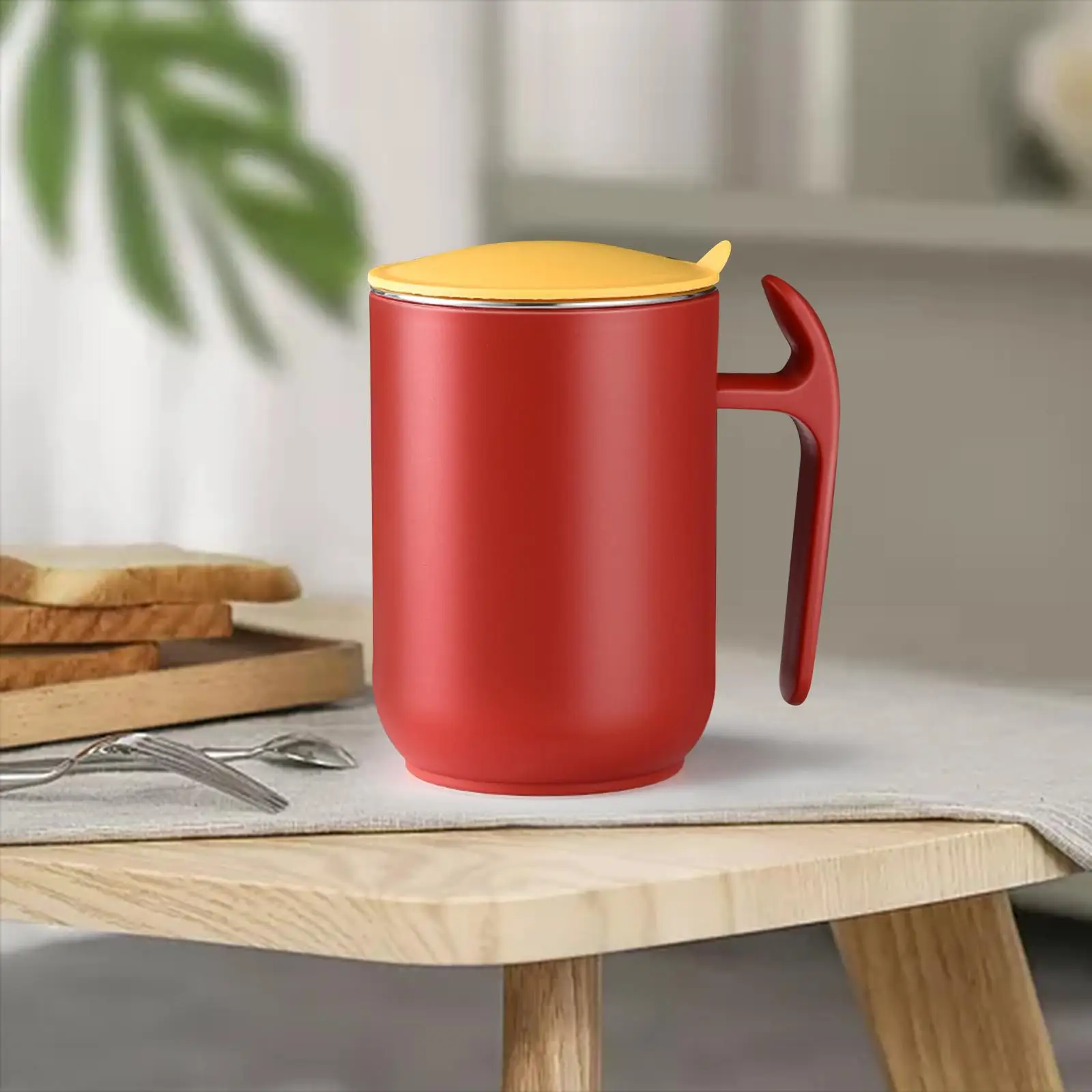 550ml Insulated Coffee Mug with Lid,Stainless Steel Coffee Cup,Vacuum Coffee Tumbler with Handle,Premium Thermal Coffee Mug