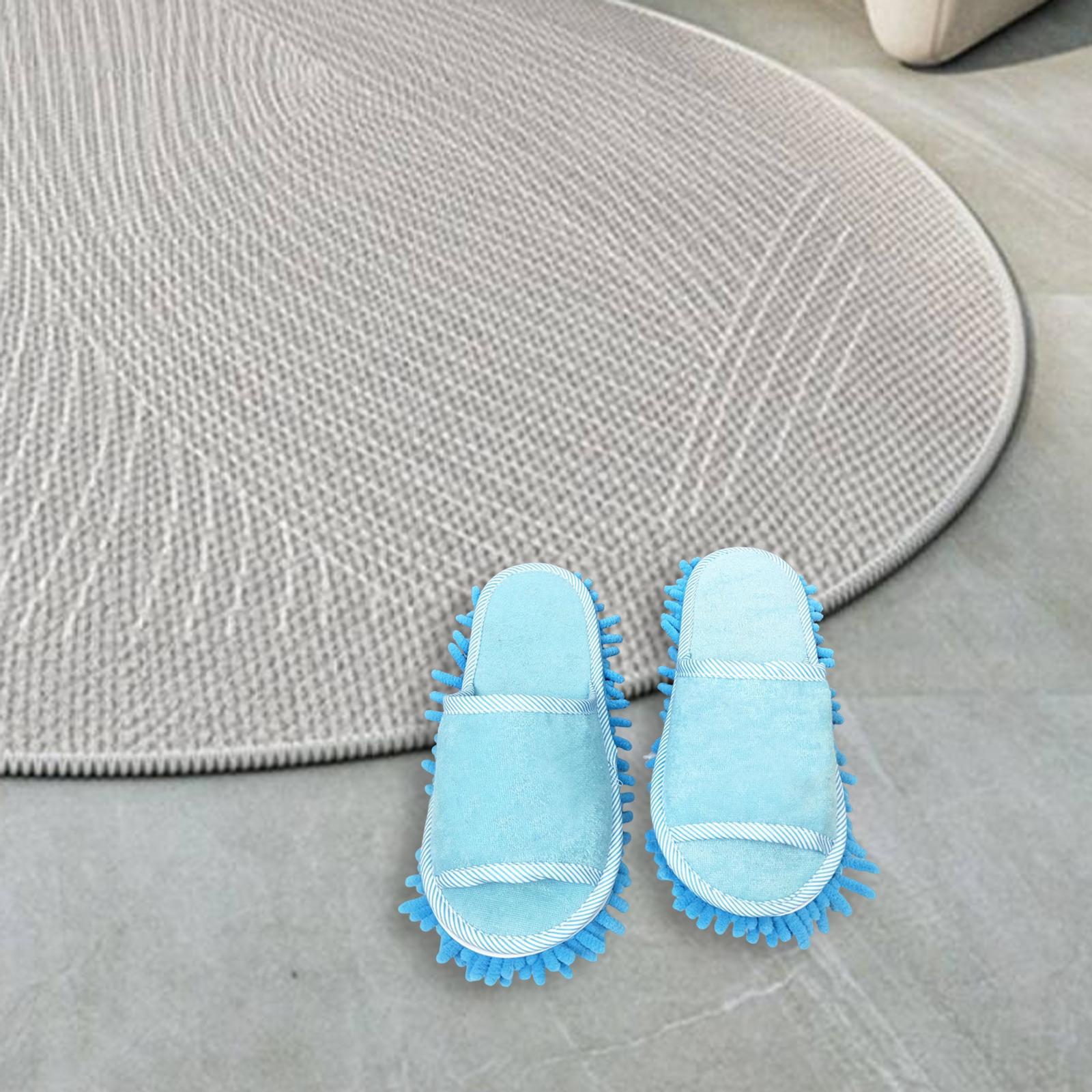 Mop Slippers Men Women Practical Portable Unisex Comfortable Mopping Slippers for House Dusting Kitchen Bedroom Floor Polishing