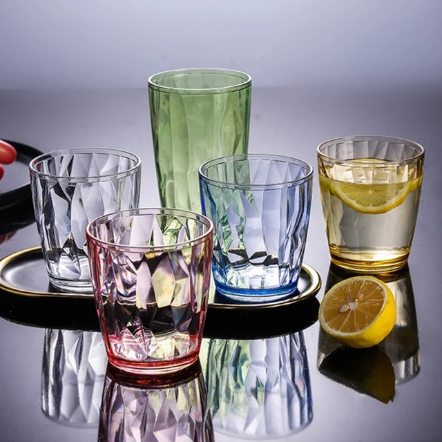 Acrylic Drinking Glasses Shatterproof Water Tumblers Unbreakable