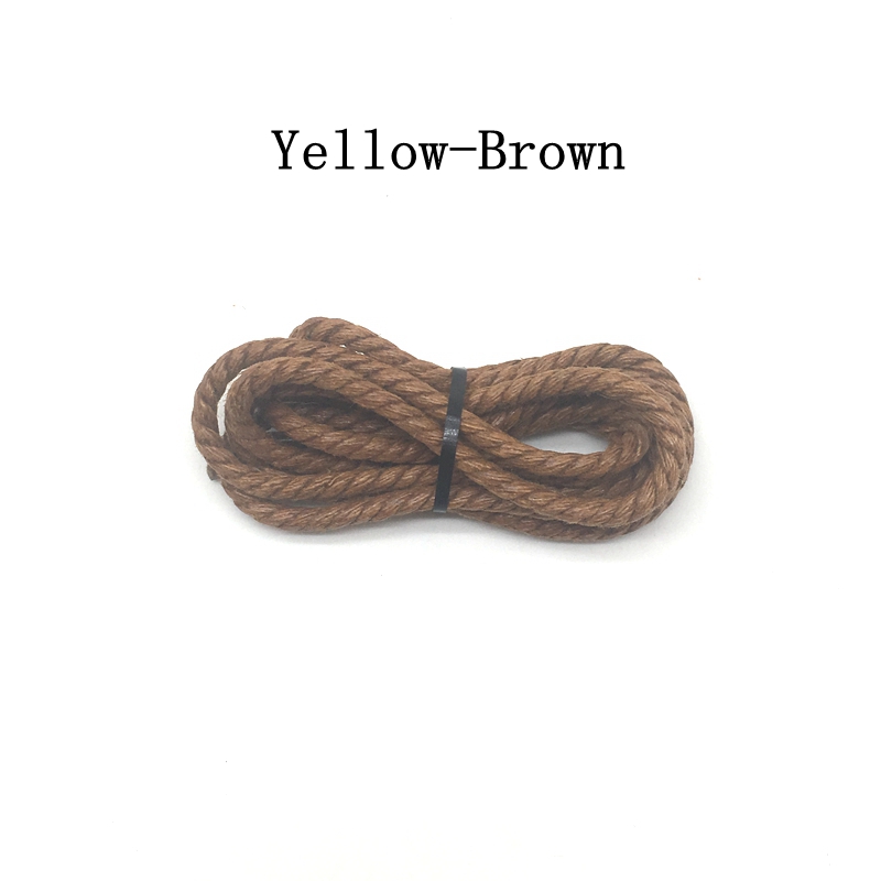 1 Pair Round Shoe Laces Leather Waxed Shoelaces Outdoor Leisure Boots Shoelace Adult Unisex Shoe Lace 60/90/120/150CM