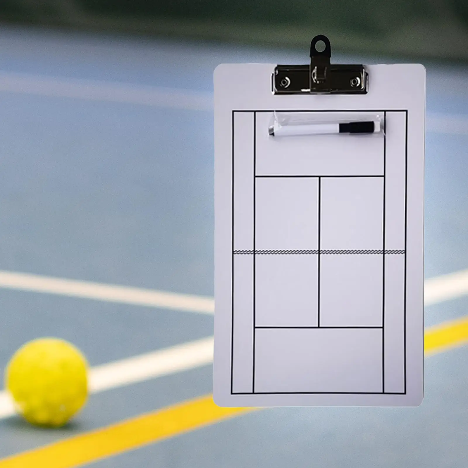 Tennis Coaching Boards Referee Portable 35x22cm with Marker Pen Teaching Assistant Reusable Handball Coaches Marker Whiteboard