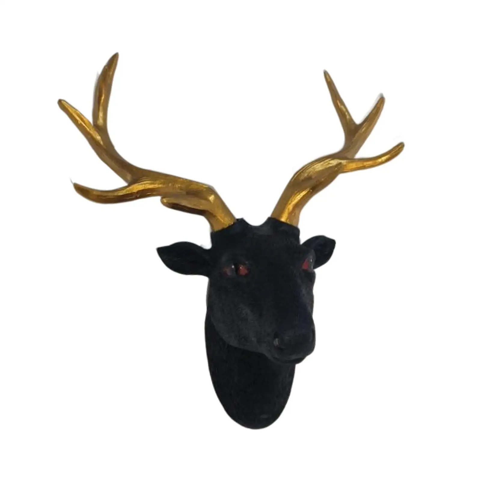 Wall Mounted Deer Head Animal Crafts for Living Room Home Farmhouse Bedroom Decor