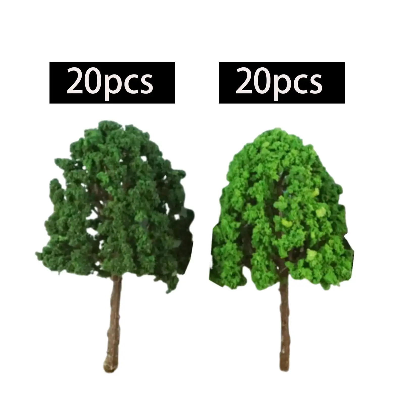 20 Pieces Model Trees Props Miniature Trees Train Scenery Architecture Trees for Building DIY Projects Scene Dollhouse Landscape