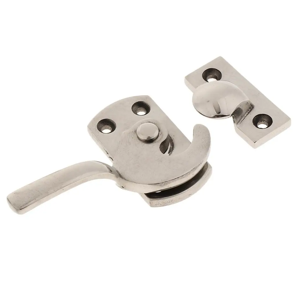 Stainless Steel Latch Handle, Left Hand Pull Handle, Release Latch for Freezer And Car Door