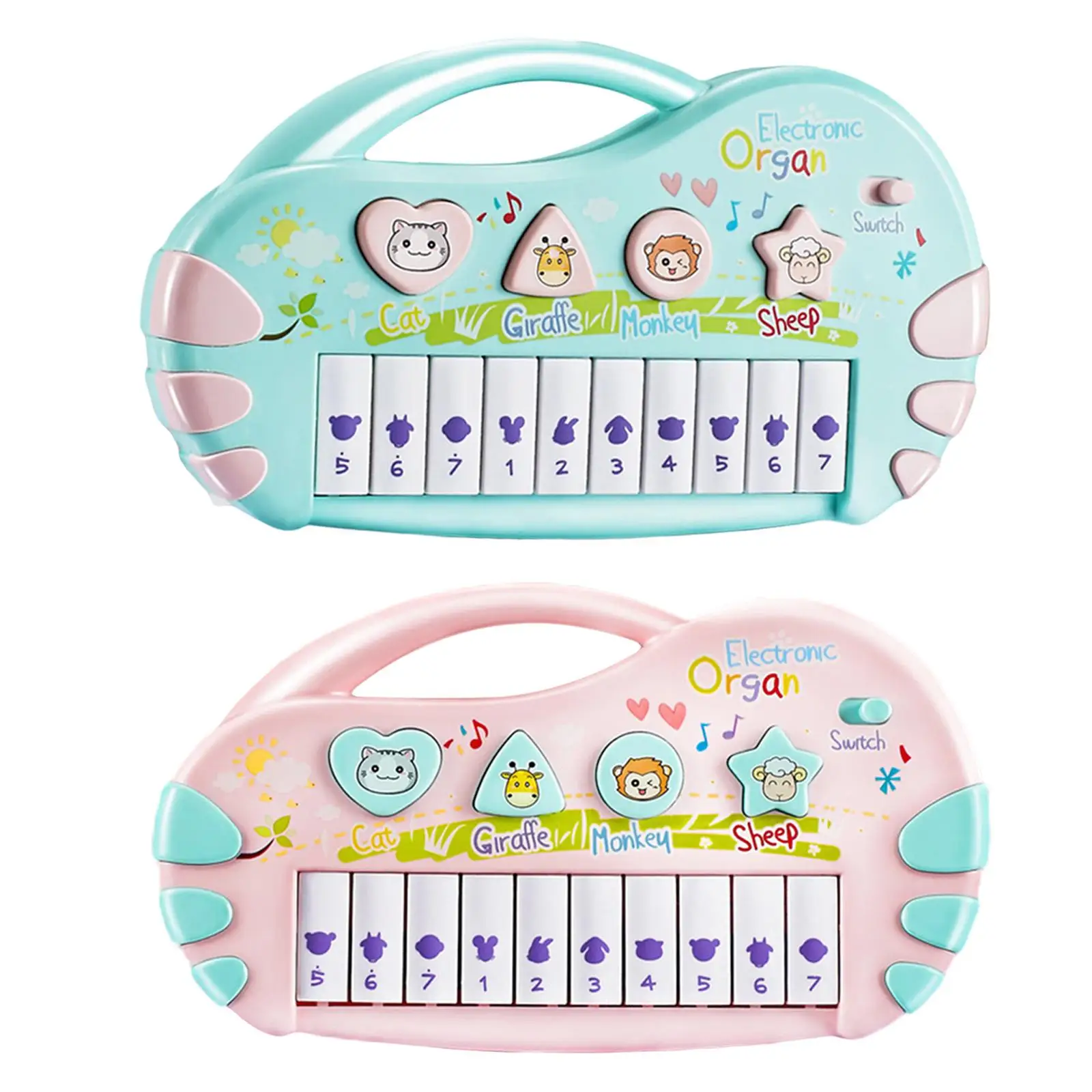 Mini Keyboard Piano Musical Instrument Early Educational for Infant Toddler