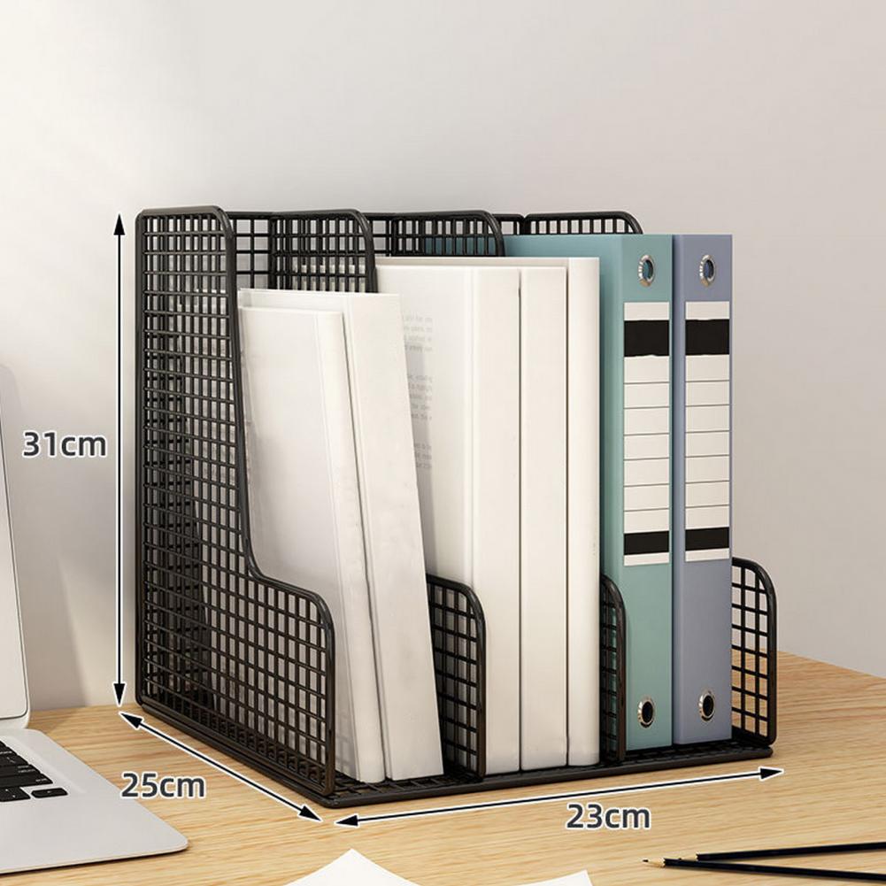 Grande Capacidade Vertical Desk File Organizer Office Storage