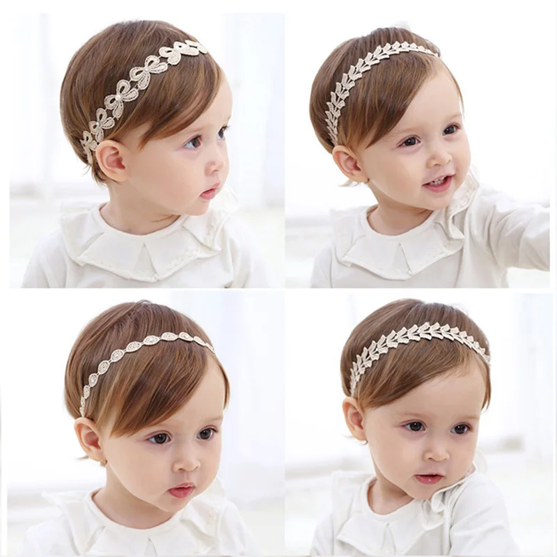 Silicone Anti-lost Chain Strap Adjustable  Baby Girl Headbands Birthday Party Princess Style Crown Flower Decor Elastic Hairbands for Children Hair Accessories Photo Props teething toys for babies