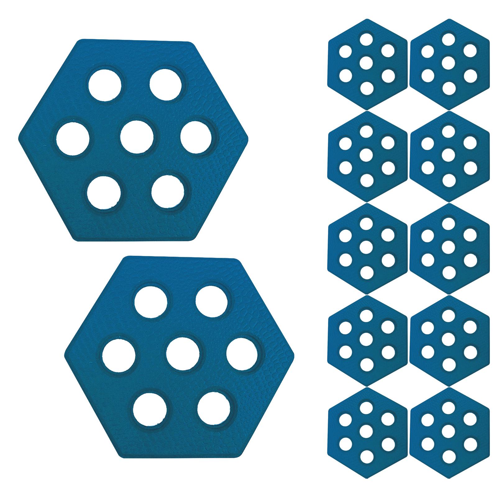 12Pcs Hexagon Surfboard Pads Non Slip Mat Surfpad Premium Deck Pads for Funboard Longboard Skimboarding Surf Boards Paddleboard