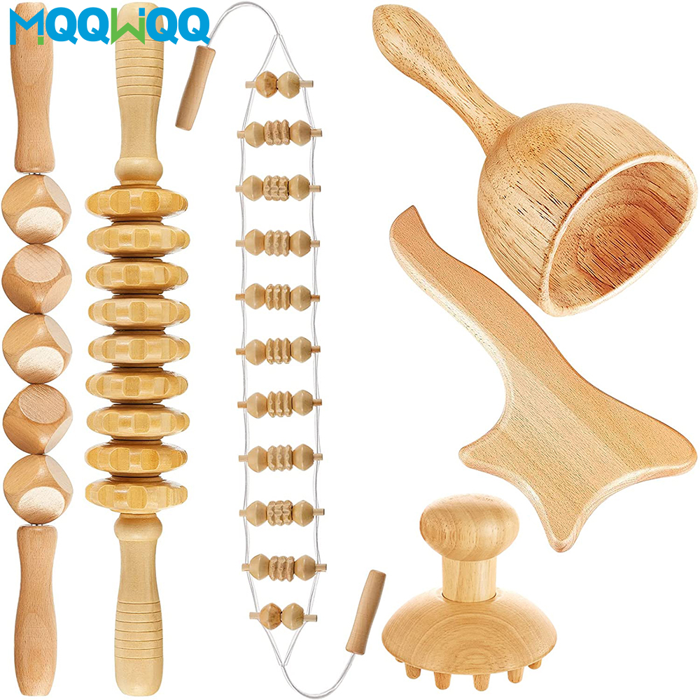 Best of Wood Therapy Massage Tools For Body Shaping Maderoterapia Kit Colombiana For Anti-Cellulite, Lymphatic Drainage, Body Contouring Reviews & Tips