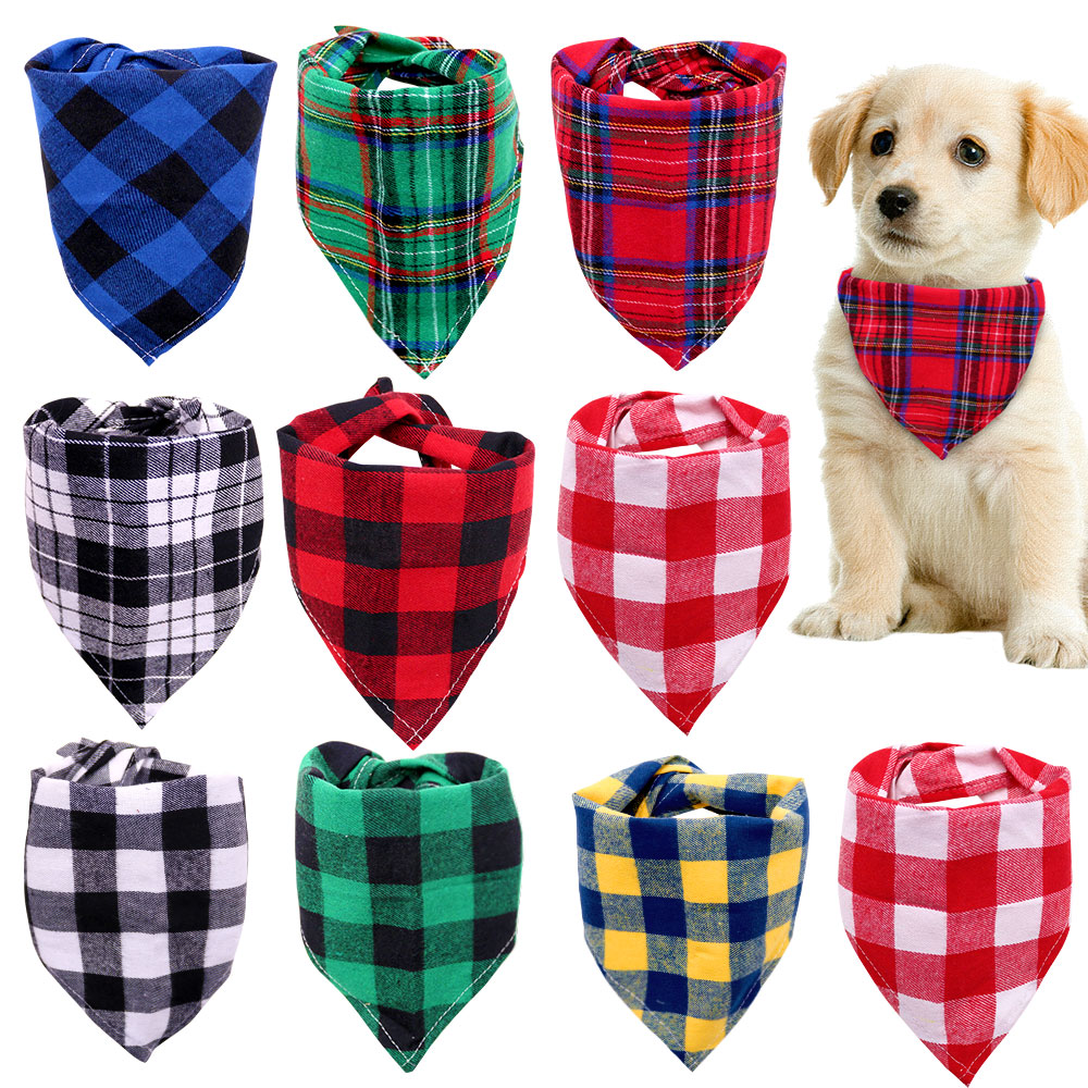 Title 1, 30 pièces chien Bandana lavable chiens coton Ba...