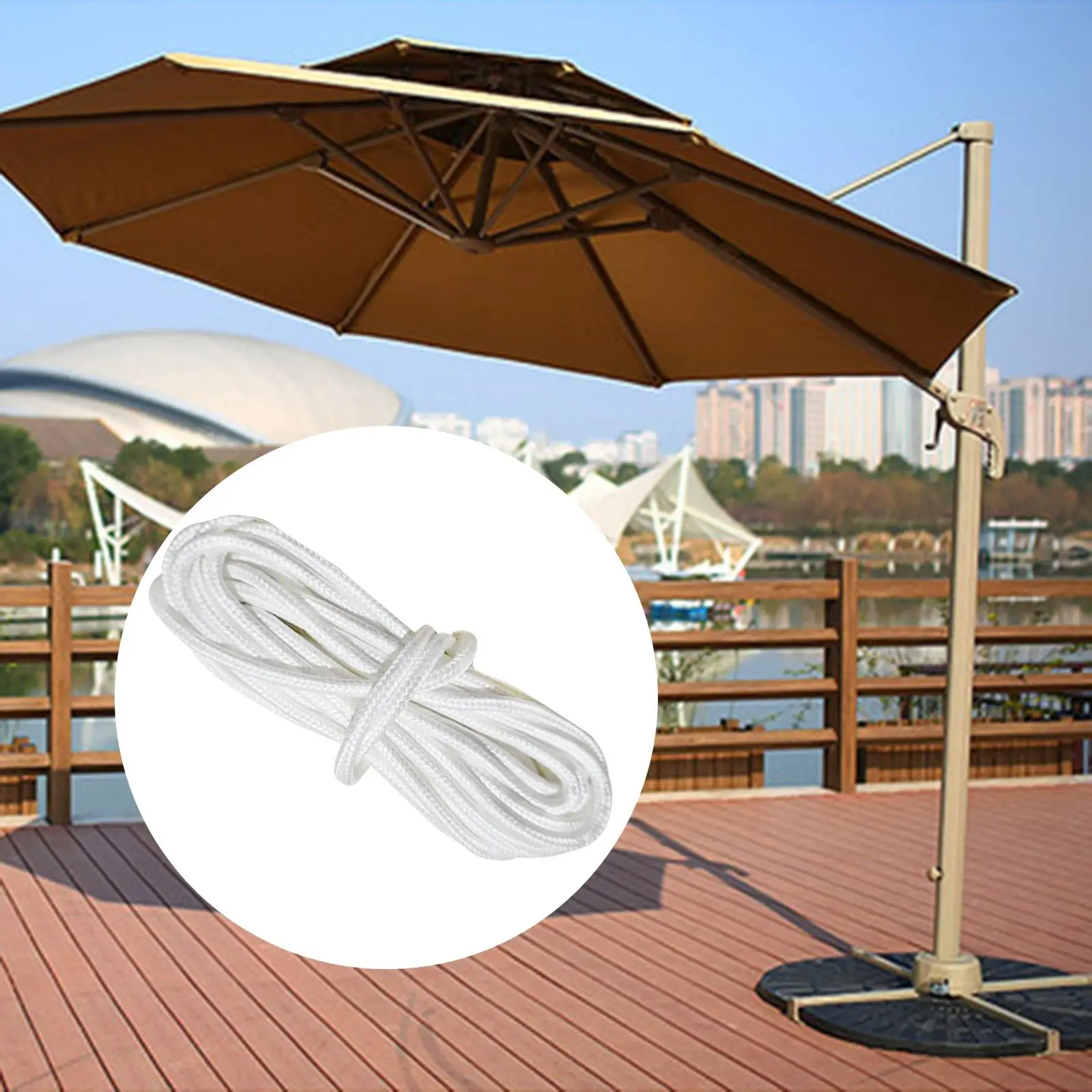 Patio Umbrella Cord Line Umbrella Accessories 12ft Patio Umbrella Cord Line Rope for Patio Umbrella Beach Courtyard Deck
