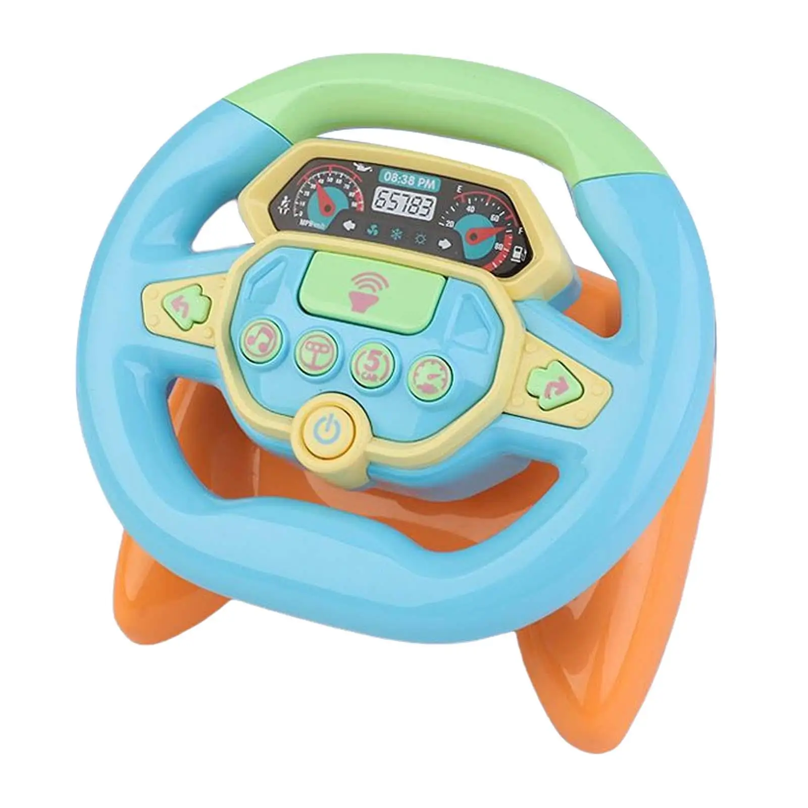 Rotating Driving Steering Wheel Toy Educational Learning Toy Pretend Play