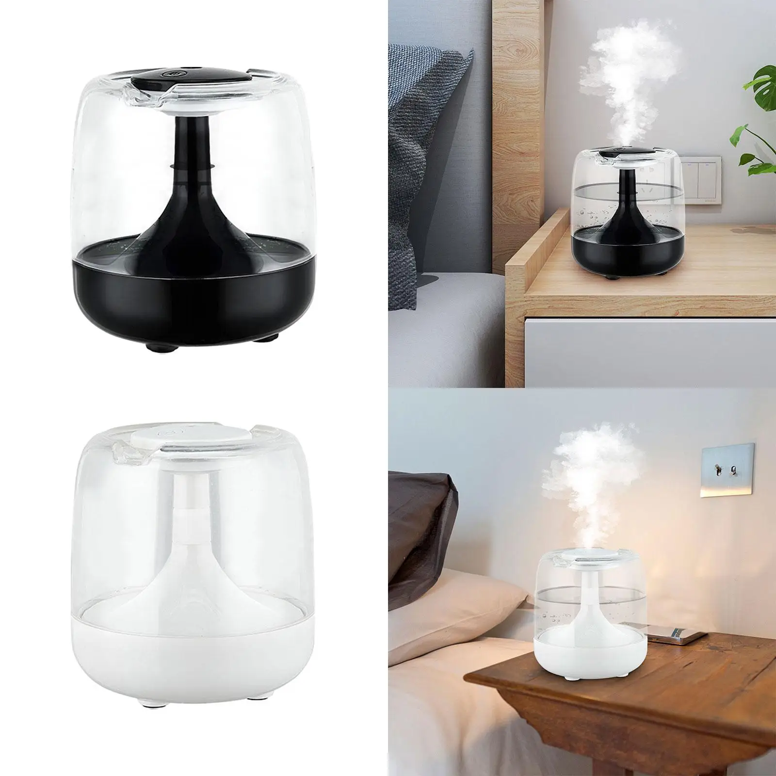 0.65L Mist Personal Humidifier with 7 Colors Lights Two Mist Modes Quiet Essential Oil Diffuser for Office Practical Versatile