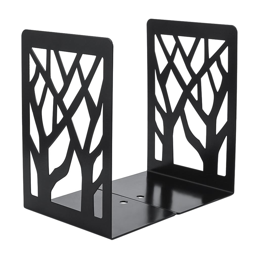 Modern Book Support,Metal Bookends for Shelves Decorative Book Ends for School