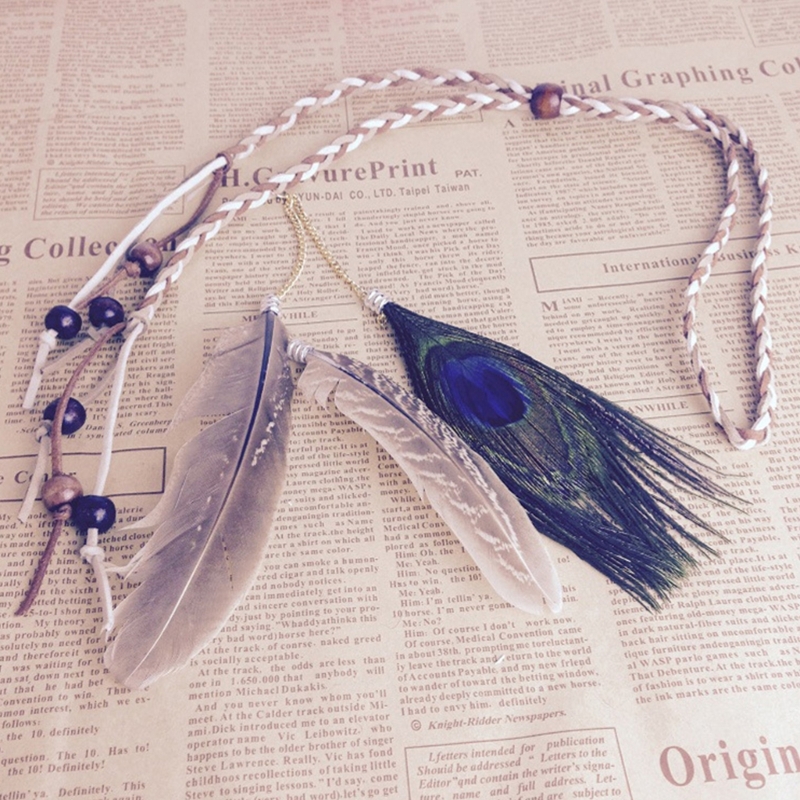 Indianischer kopfschmuck boho federn stirnbänder indischer kopfschmuck federn kopf bedeckung boho kopf bedeckung hippie schmuck – Detail 4