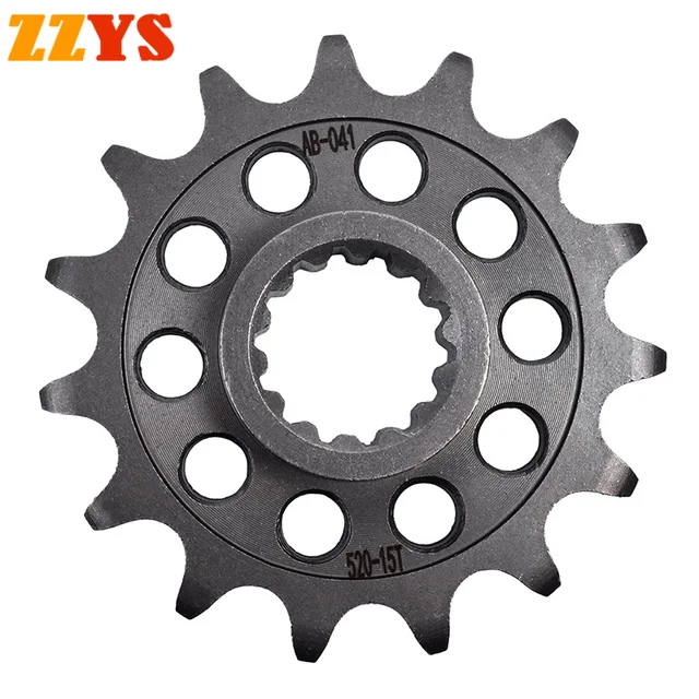 520 15T 15 Tooth Motorcycle Front Sprocket Gear Staring Wheel Cam 