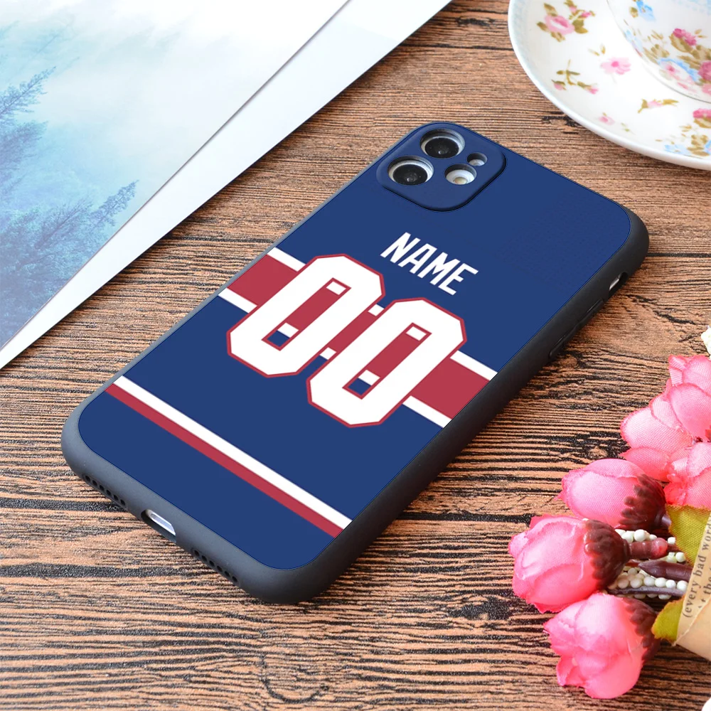 Custom Hockey Player Silicone Phone Case For iPhone 13 12 11 Pro Max Mini XS X XR SE 7 8 6 6S Plus Soft Cover Montreal Edmonton iphone 13 mini silicone case