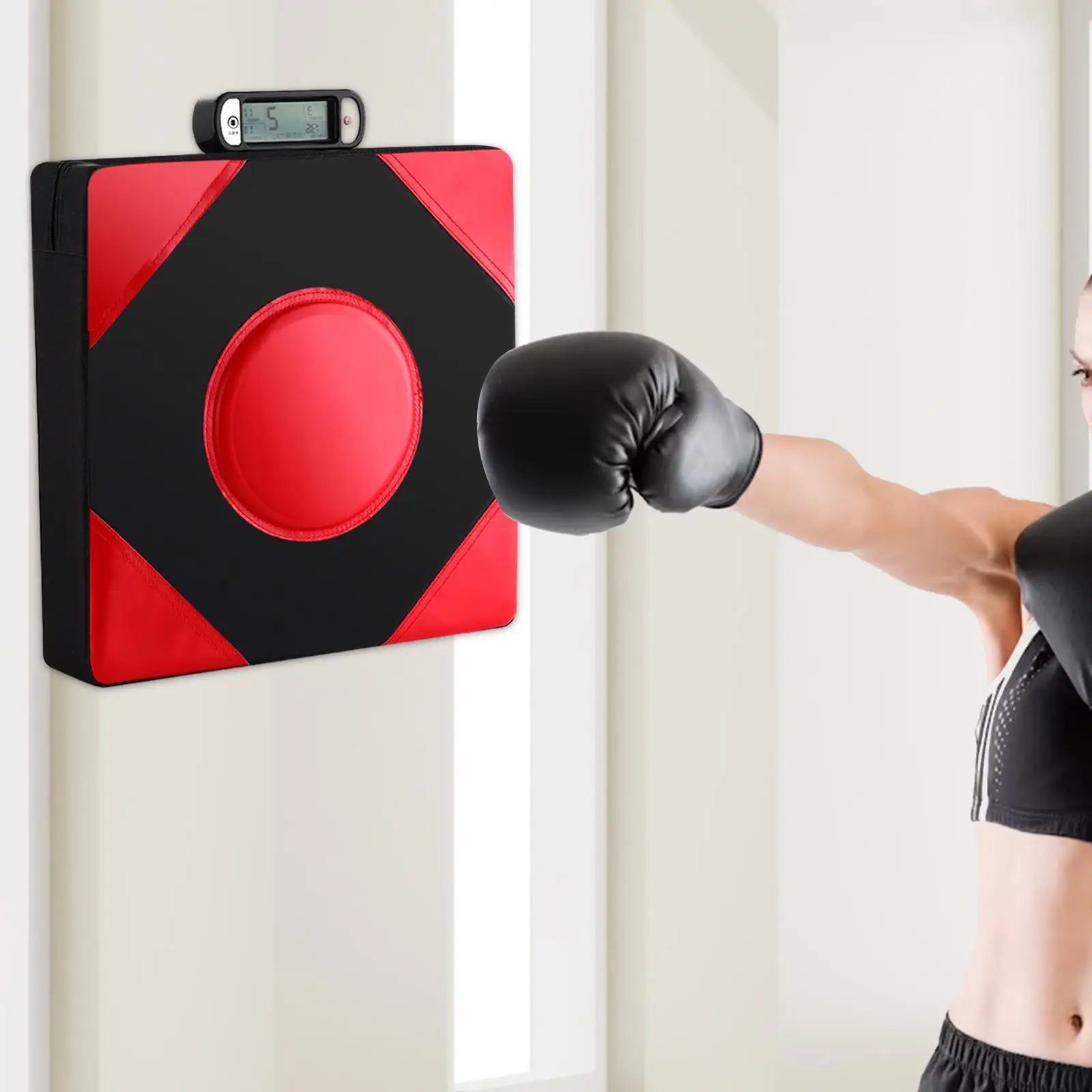 Wall Punch Pads Digital Display Taekwondo Wall Mounted Boxing Strength Tester