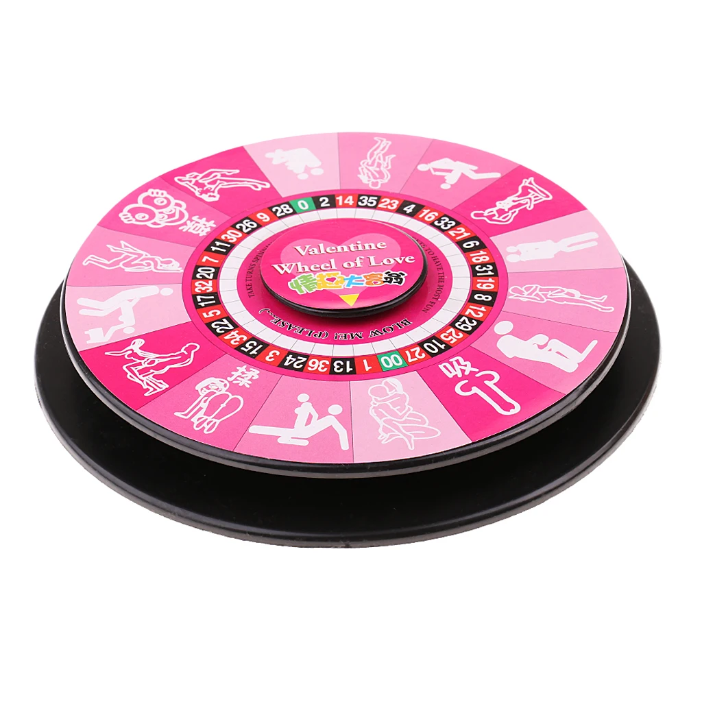 Adults Couples Game Toy Position Turntable Wildly Romantic Challenge