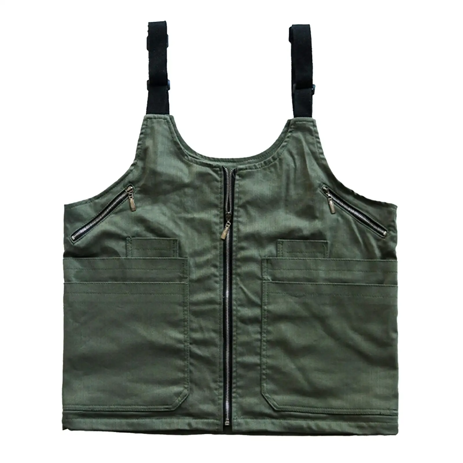 Camping Vest with Tool Pockets Barbecue Apron for Backpacking Fishing Yard
