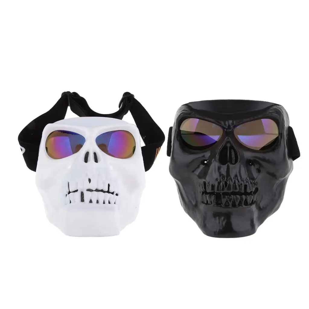  Motorcycle Goggles Glasses  Mask Motocross Riding Skull Mask