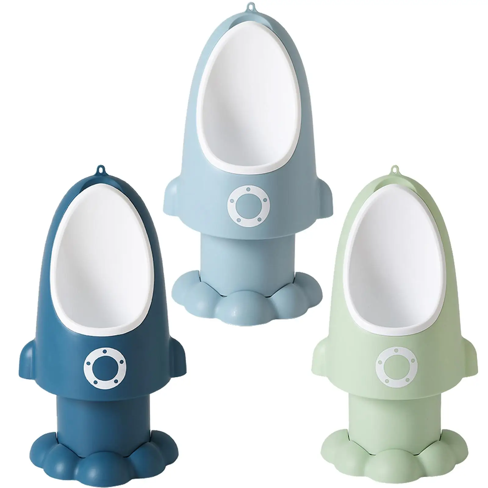 Rocket Shape Child Potty Urinal Toilet Pee Trainer Pee Training Urinal Trainer Adjustable Height for Kids Toddler Boys Baby