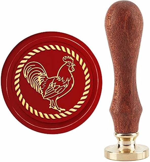 Set 6 Timbri Per Cera Con Teste In Ottone E Manico In Legno | Per Sigilli Lettere, Inviti E Biglietti Fai Da Te