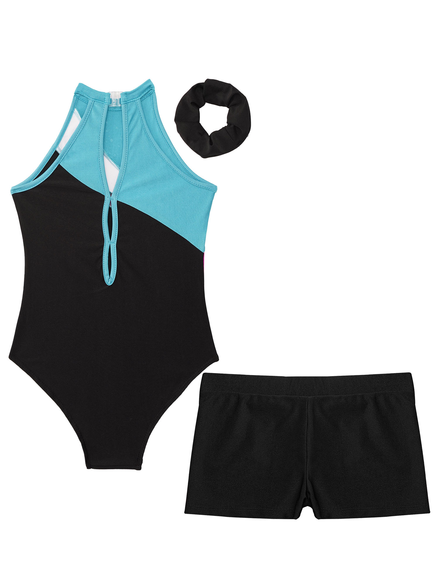 Kinder Mädchen Gymnastik Trikots Ballett Tanz Outfits Strass sportliche Biketard Shorts Set Workout Eiskunstlauf Bodysuit – Detail 40