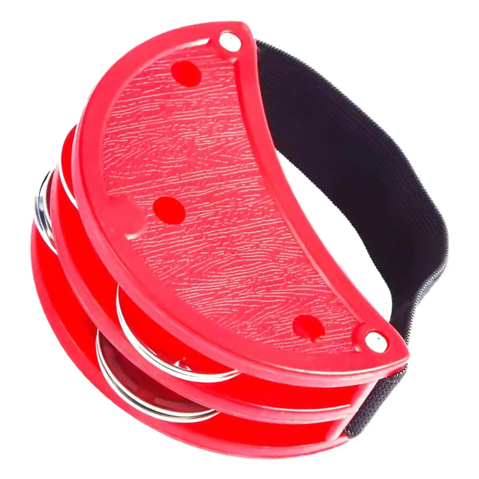 Double Row Foot Tambourine Percussion Drum Metal Jingles for Adults and Kids