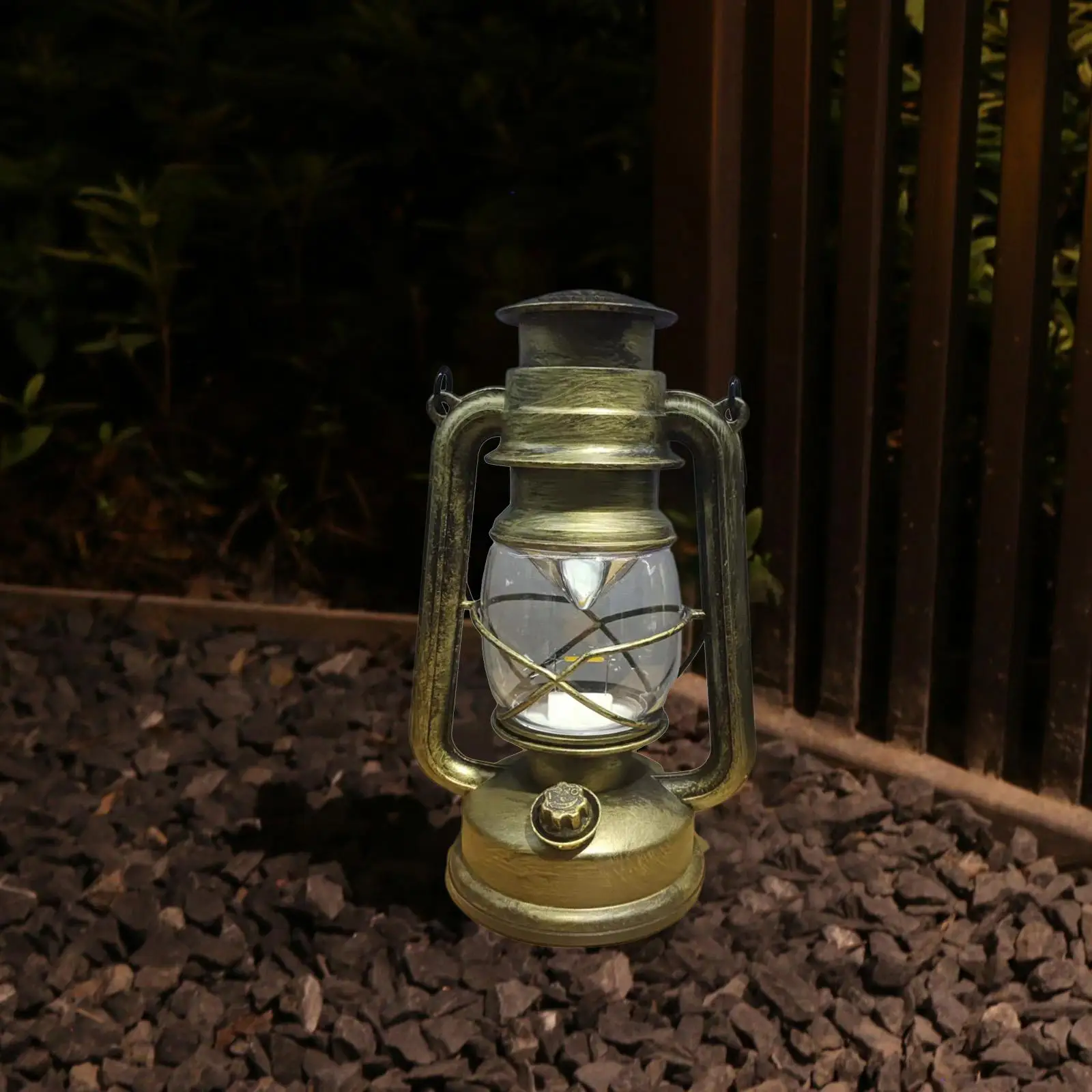 Retro Style Oil Lamp Table Lantern Outdoor Camping Tent Light for Emergency