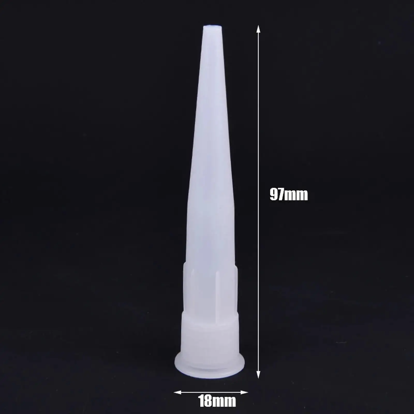 200x Caulking Finishing Nozzle Applicator Caulk Nozzle Replacement Glass Glue Tip Mouth Construction Tools for Home Accessories