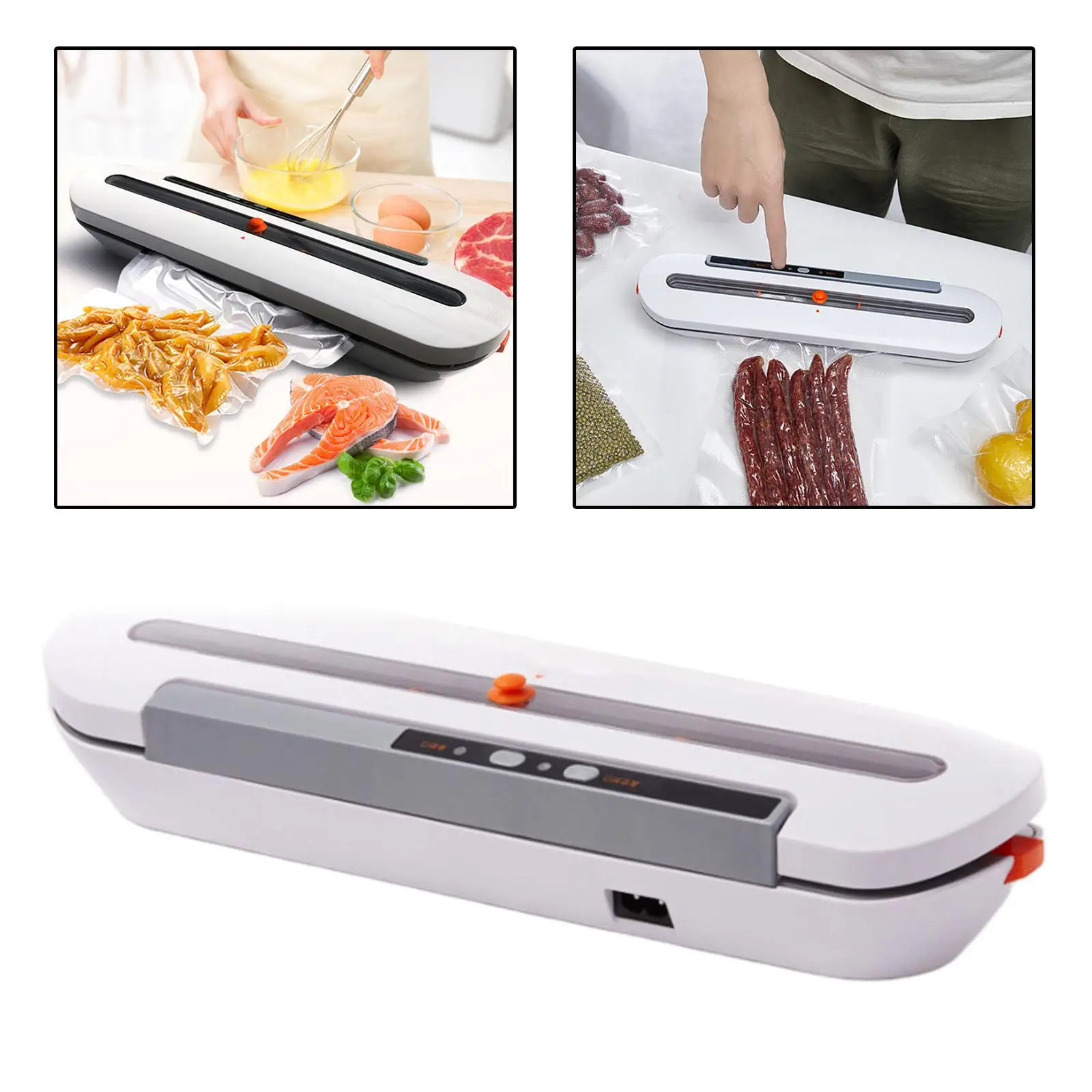 Home Use Electric Vacuum Sealer Food Packaging Preservation Sealing Machine EU Plug With 10pcs Bags