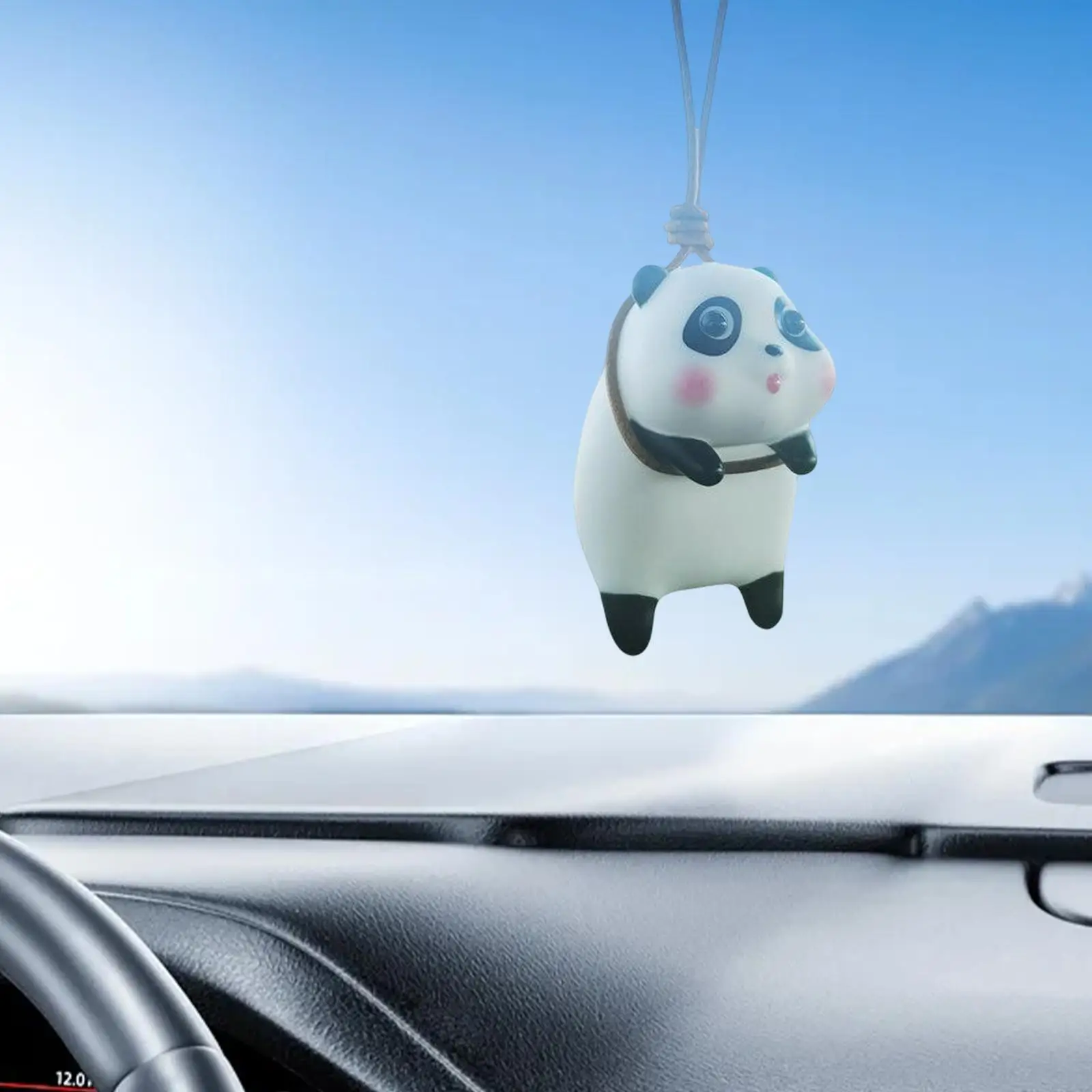 Cute Swing Car Pendant Charms Ornament Auto Rearview Mirror Pendants for Parties Windows Backpacks Bedrooms Restaurants