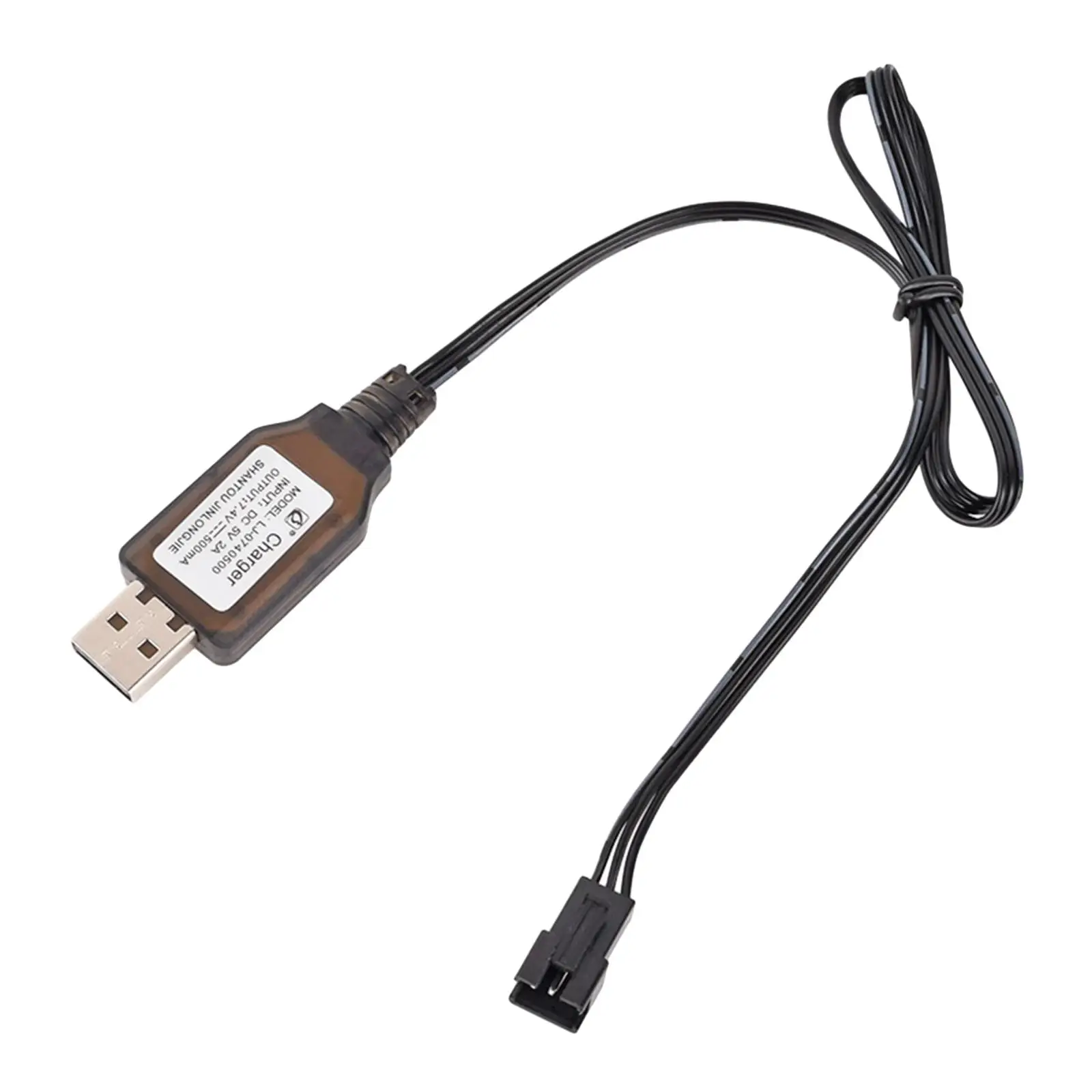 Battery USB Charger Cable 7.4V 3 Pin Universal 500MA with SM-3P Plug Connector for RC Car Remote Control Toys Tank Boat Buggy