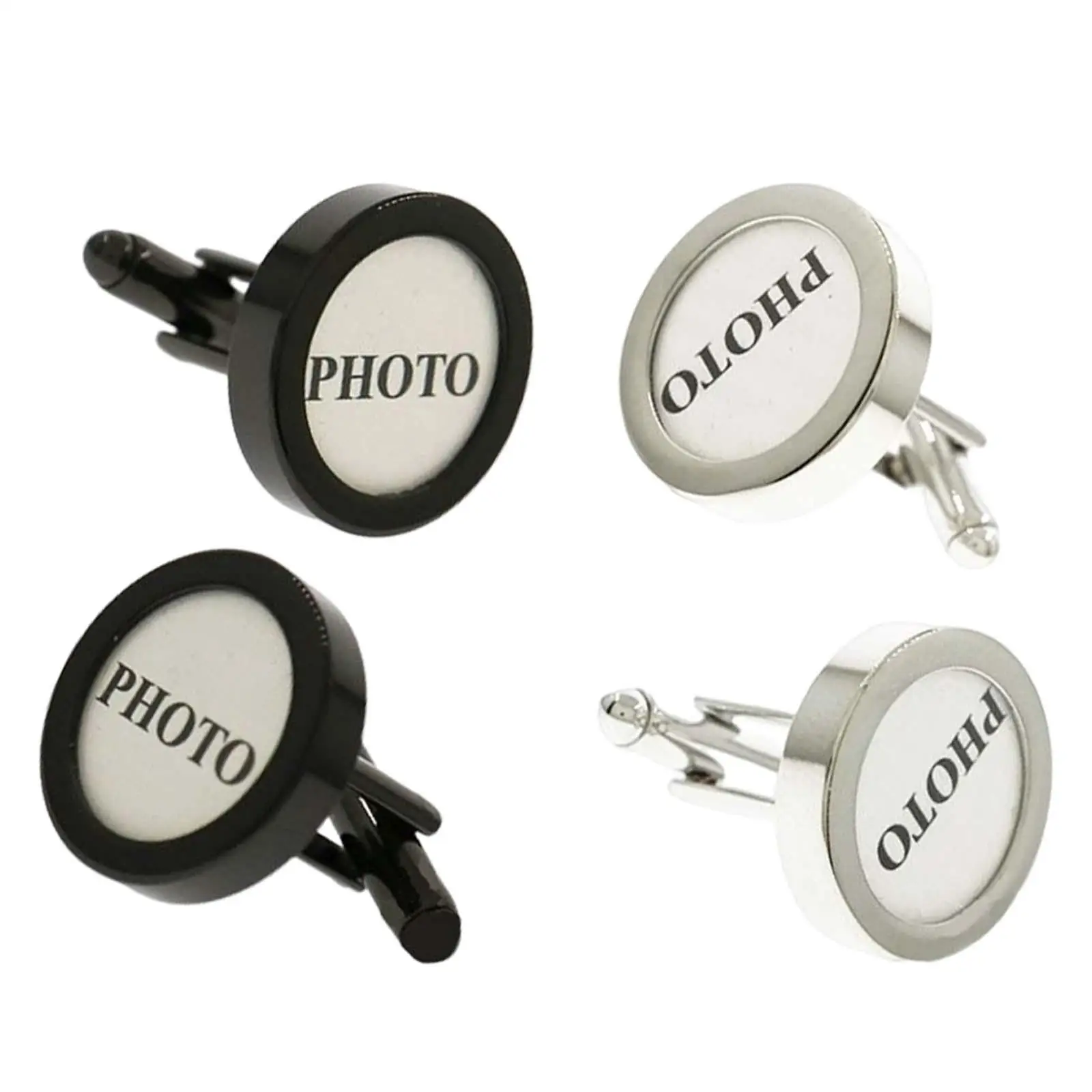 2 Pieces Metal Cufflinks Shirt Accessories Screw Twist Shirt Cuff Links for Daily Clothing Banquet suits Graduation Party